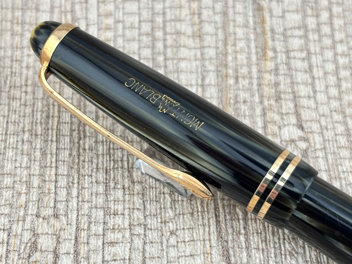 Montblanc 242 Grey Tiger Eye OBB Nib!  condition - condition! - Fountain Pen