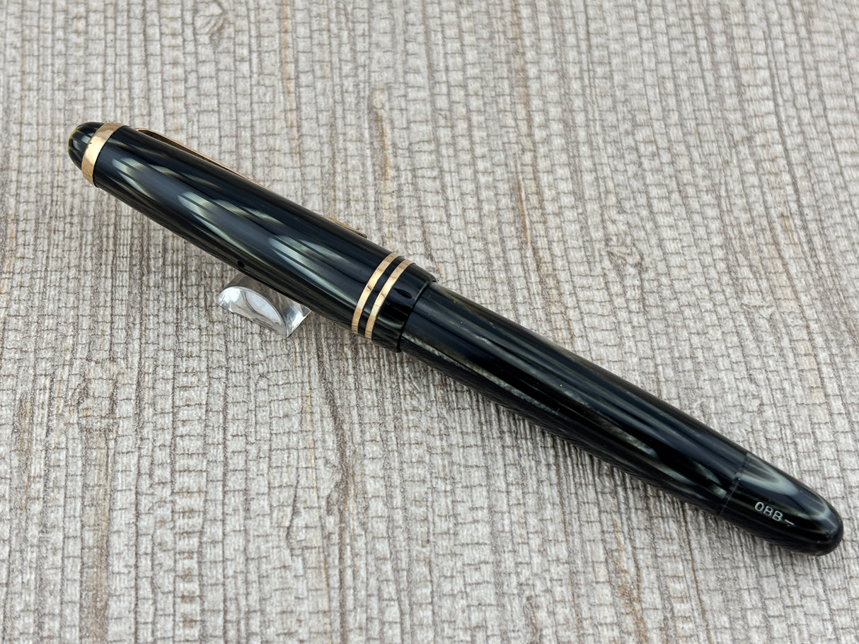 Montblanc 242 Grey Tiger Eye OBB Nib!  condition - condition! - Fountain Pen