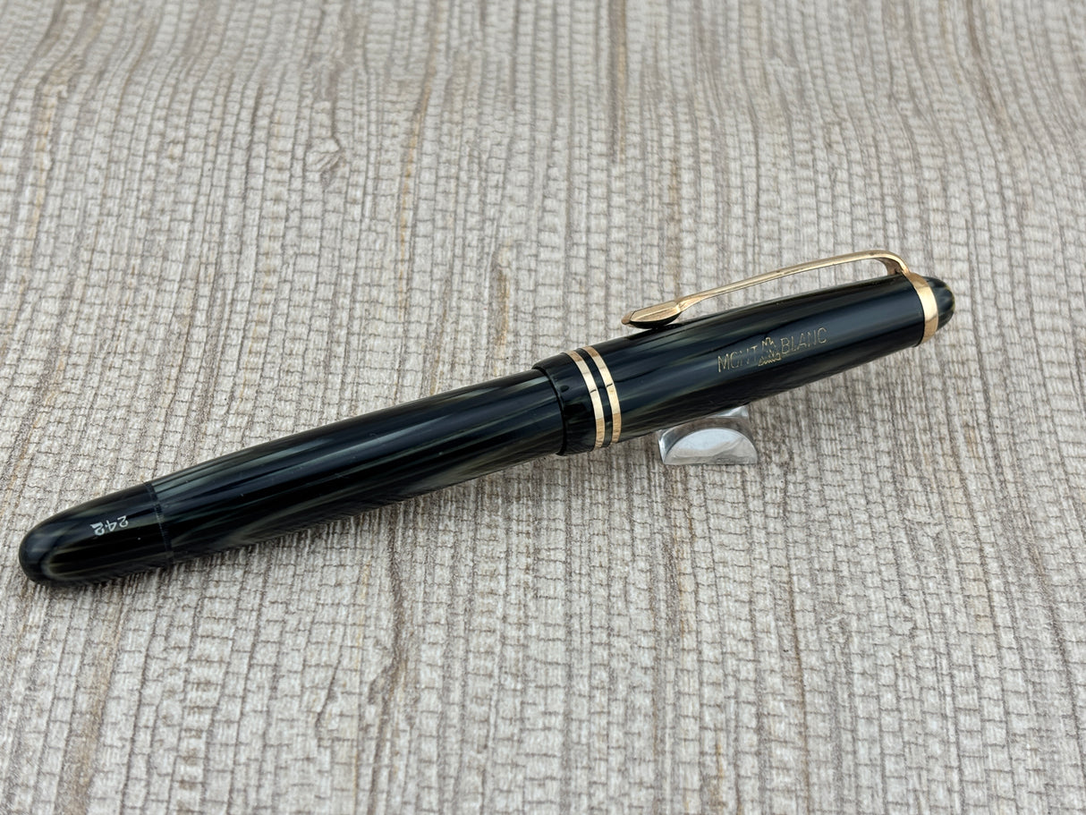 Montblanc 242 Grey Tiger Eye OBB Nib!  condition - condition! - Fountain Pen