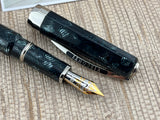 Visconti Aida Candy Stripes Celluloid Limited Edition Fountain Pen - Fine 18kt Gold Nib
