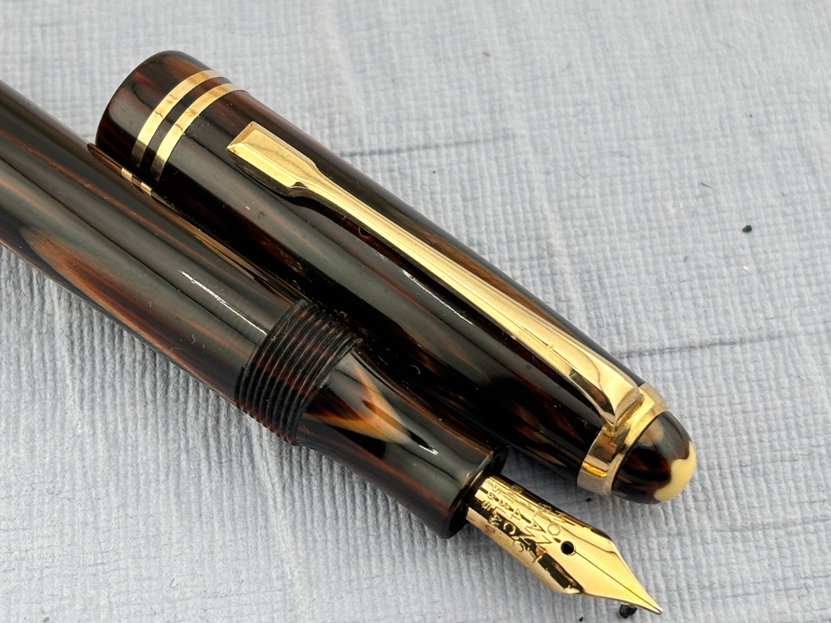 Montblanc 242 M brown Tiger Eye  condition condition! - Fountain Pen