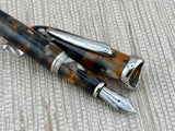 Jean Pierre Lepine Casanova Orange and Brown Mosaic - Fountain Pen