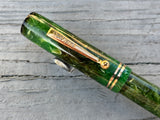 Gold Bond Green Jade Stonite - Fountain Pen