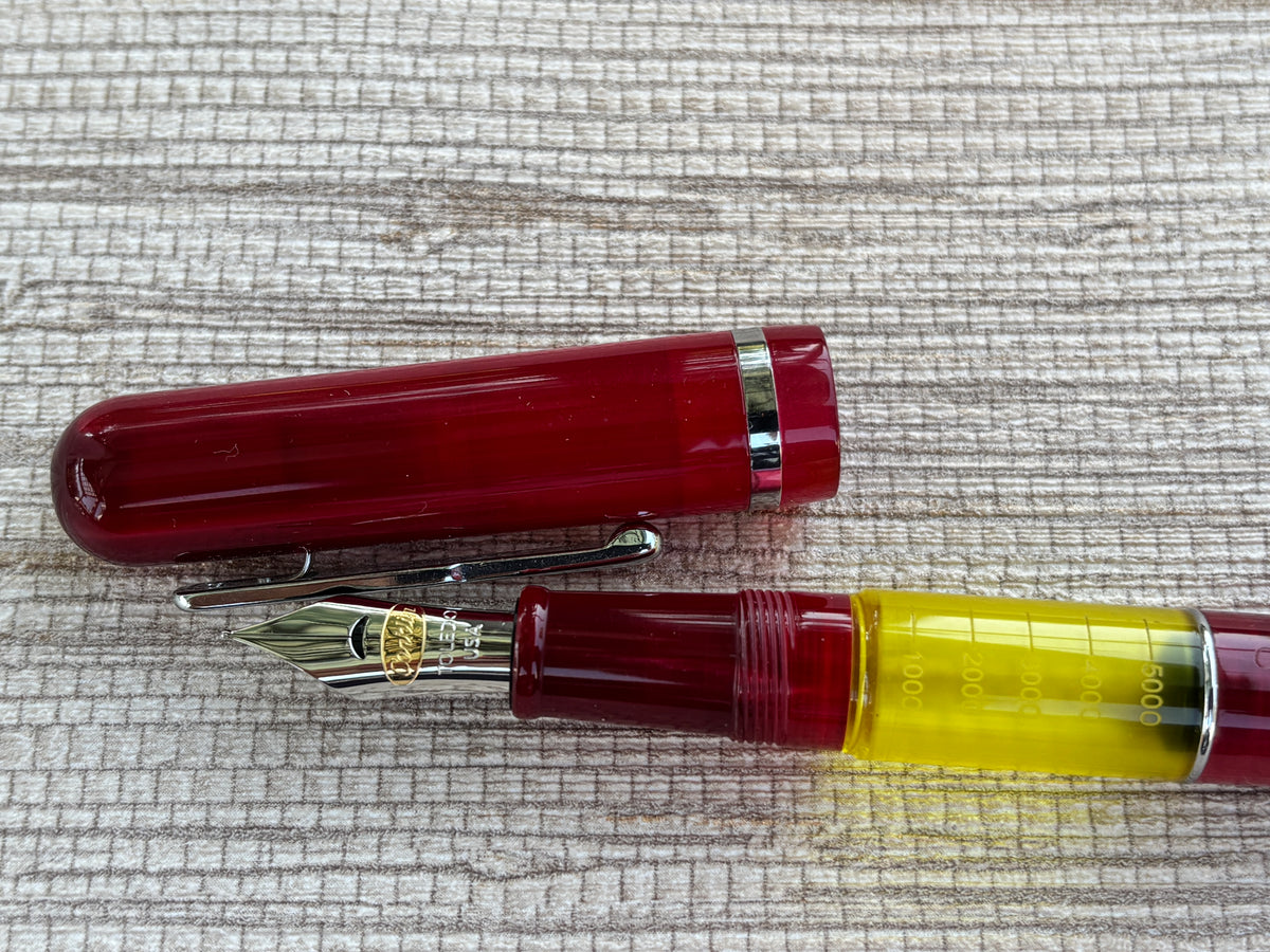 Conklin Toledo Word Gauge Limited Edition 03/98 Burgundy Made in Italy - Fountain Pen