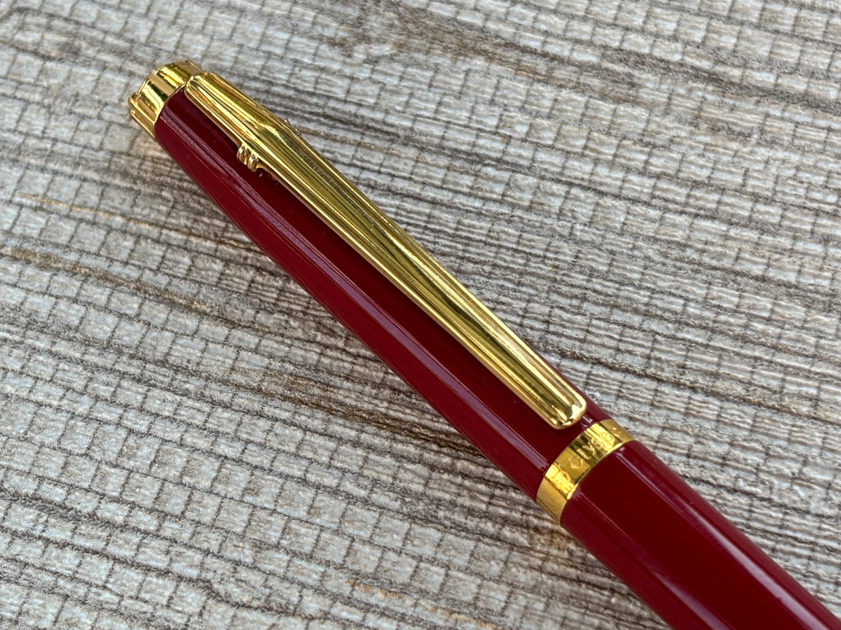 Elysee En vogue Burgundy Gold Trim Made in Germany - Ballpoint Pen