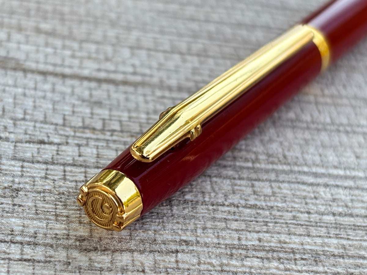 Elysee En vogue Burgundy Gold Trim Made in Germany - Ballpoint Pen