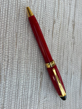 Aurora Ipsilon Red Gold Trim - Ballpoint Pen