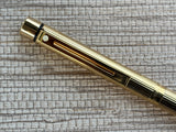 Sheaffer Targa Slim Gold Electro Plated Circa 1970 Rare Broad Nib! - Fountain Pen