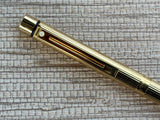 Sheaffer Targa Slim Gold Electro Plated Circa 1970 Rare Broad Nib! - Fountain Pen
