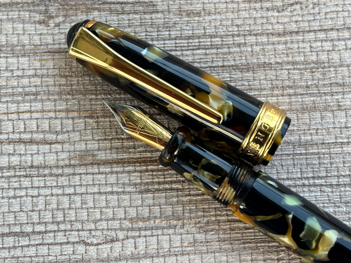 Levenger Black and Pearl Gold Trim - Fountain Pen