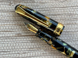 Levenger Black and Pearl Gold Trim - Fountain Pen