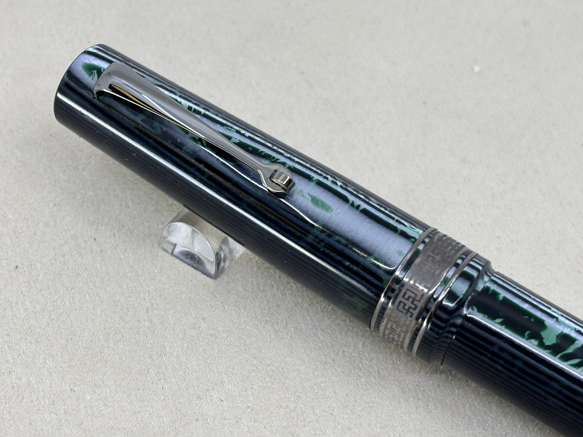 ASC Armando Simoni Club Bologna Extra Green Arco Celluloid Limited Edition Chinese Market Fountain Pen - #06/20 - Medium #8 14kt Gold Nib