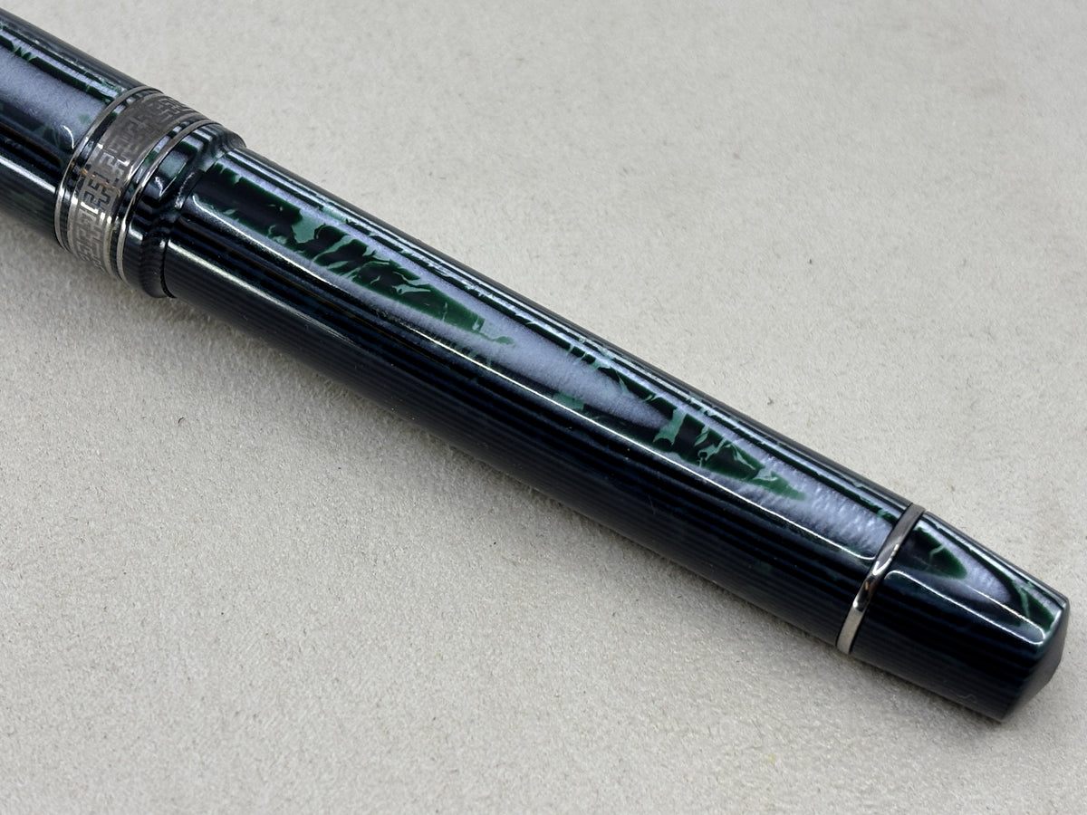 ASC Armando Simoni Club Bologna Extra Green Arco Celluloid Limited Edition Chinese Market Fountain Pen - #06/20 - Medium #8 14kt Gold Nib