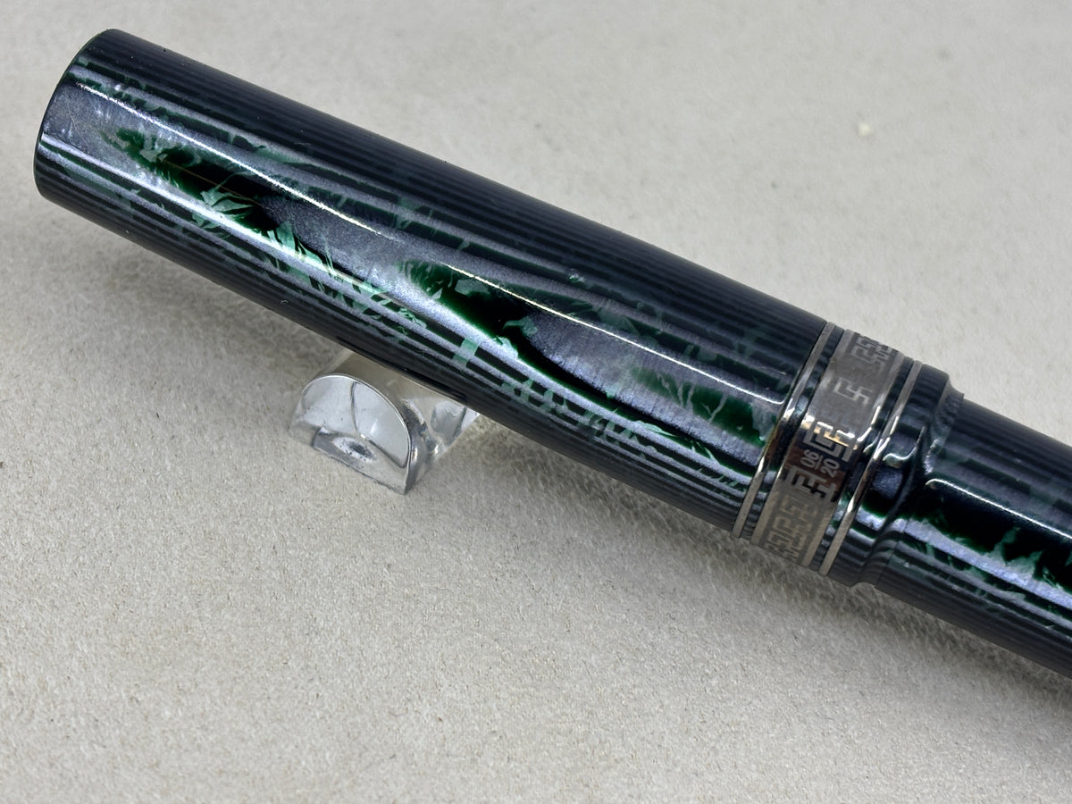 ASC Armando Simoni Club Bologna Extra Green Arco Celluloid Limited Edition Chinese Market Fountain Pen - #06/20 - Medium #8 14kt Gold Nib