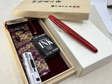 Nakaya Cigar Portable Shu Red - Fountain Pen - A Rare Find Seldom Available For Sale