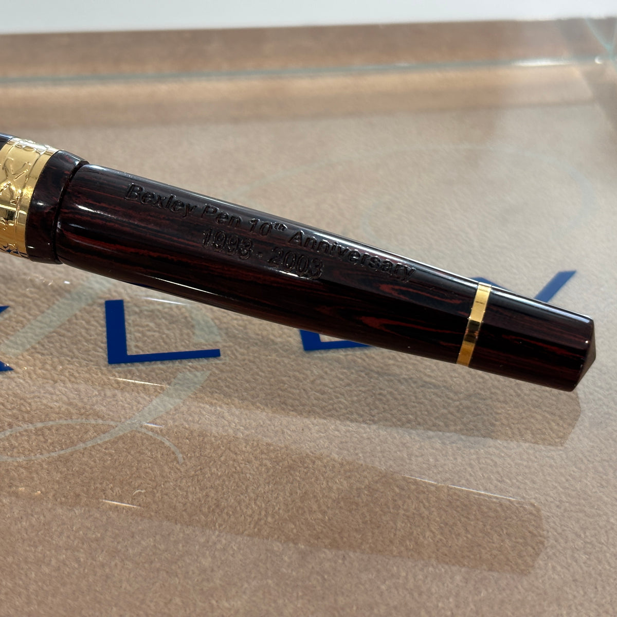 Bexley 10th Anniversary 1993-2003 Chocolate Rosewood Ebonite Limited Edition Fountain Pen