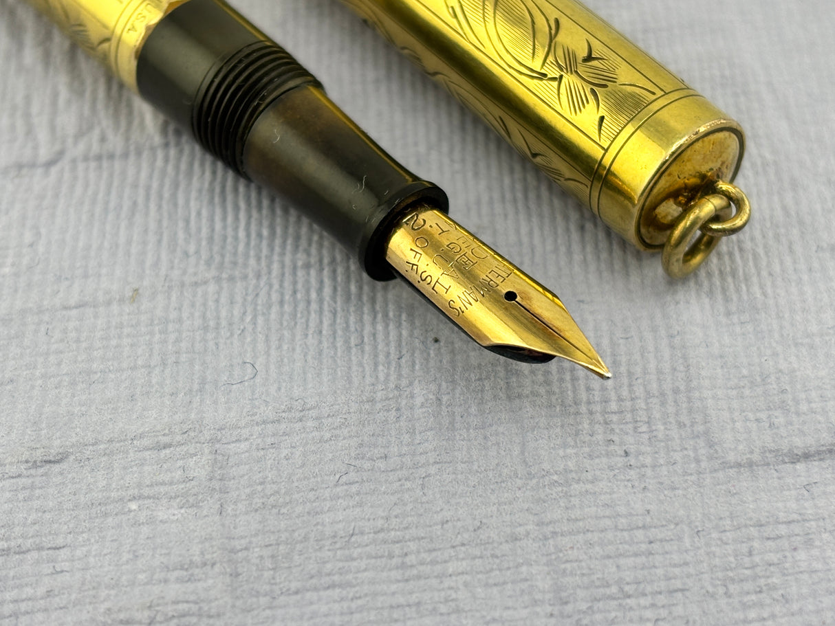 Waterman 0552 1/2V  Floral Leaves Pattern