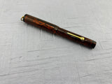 Diamond Point Lady ring top Brown Mottled  - Fountain Pen
