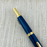 Pilot Vanishing Point Blue and Gold 18k Nib - Fountain Pen