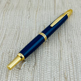 Pilot Vanishing Point Blue and Gold 18k Nib - Fountain Pen