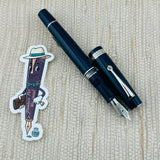 ASC Bologna Portofino Bespoke Navy Blue Rhodium Trim - Fountain Pen