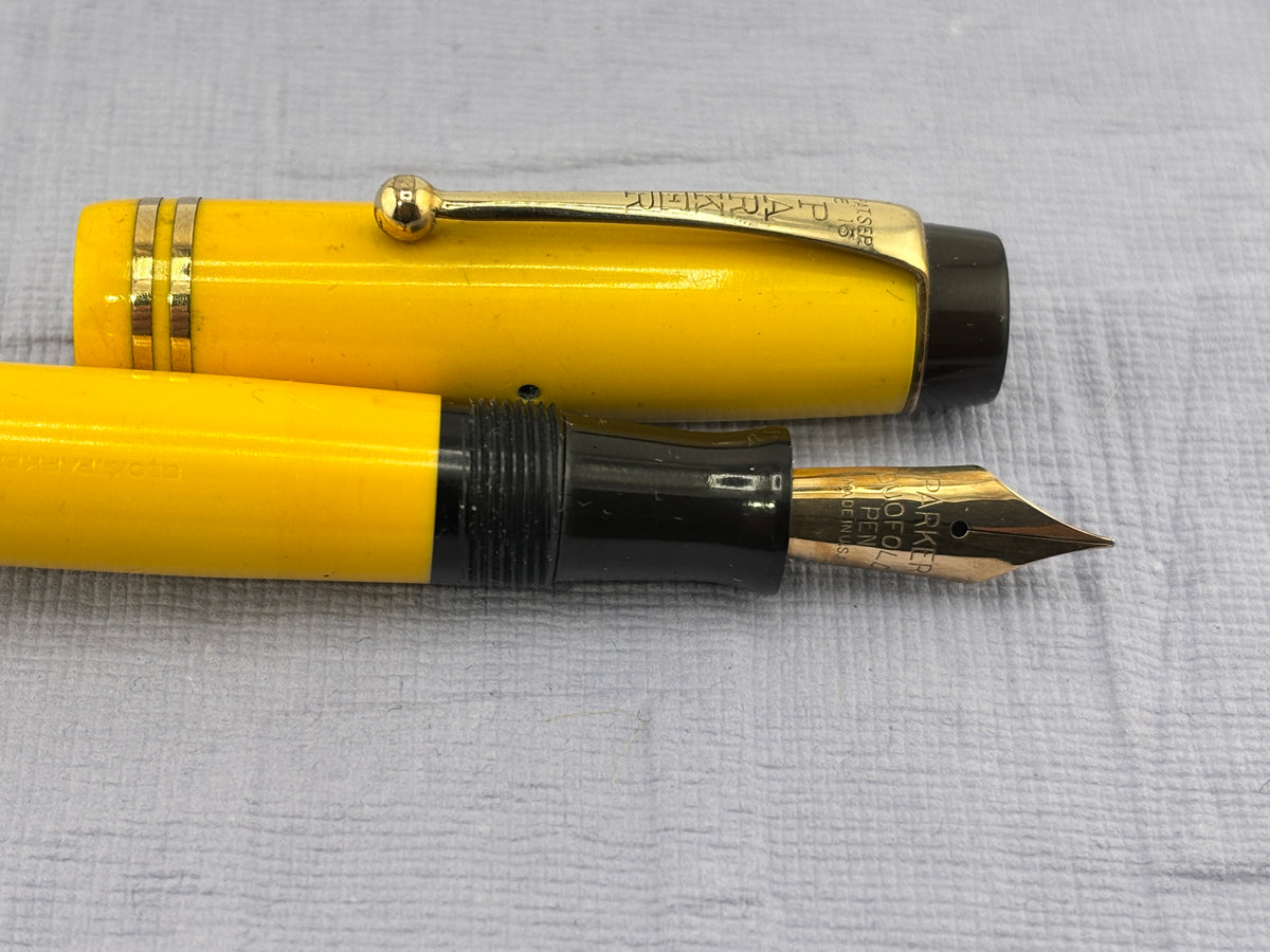 Parker Duofold Junior Streamline Yellow Mandarin