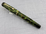 Tibaldi Giti ( imprint on the clip ) Green Celluloid - Rare Fountain Pen !