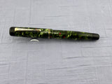 Tibaldi Giti ( imprint on the clip ) Green Celluloid - Rare Fountain Pen !