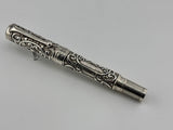 Aurora Benvenuto Cellini Sterling Silver Limited Edition Fountain Pen - Medium 18kt Gold Nib