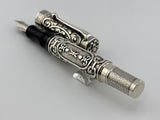 Aurora Benvenuto Cellini Sterling Silver Limited Edition Fountain Pen - Medium 18kt Gold Nib