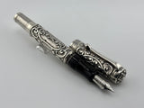 Aurora Benvenuto Cellini Sterling Silver Limited Edition Fountain Pen - Medium 18kt Gold Nib