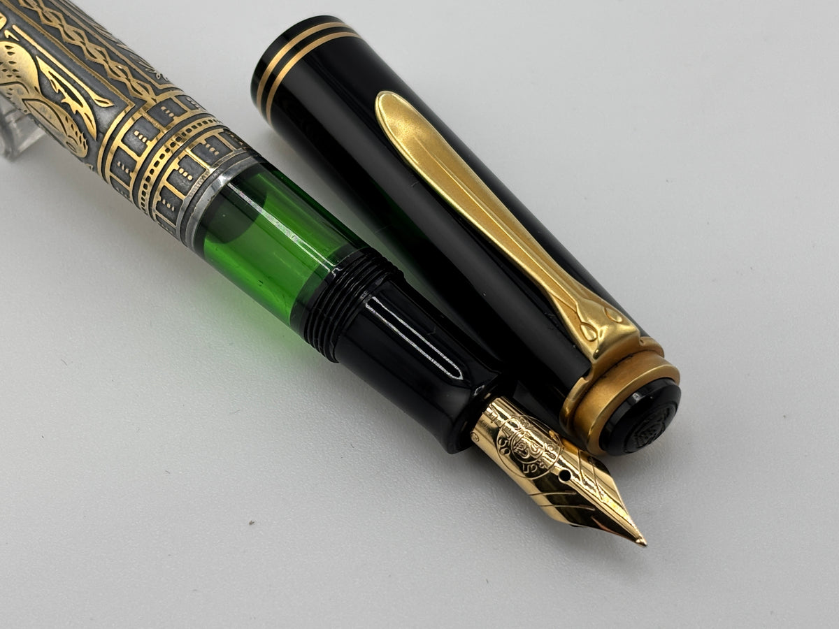 Pelikan M700 Toledo  Fountain Pen - Fine 18kt Gold Nib - 1990s