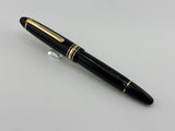 Montblanc Meisterstuck Black Resin #146 LeGrand Fountain Pen - Semi-Flex Medium 14kt Gold Nib