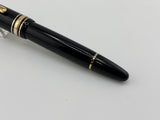 Montblanc Meisterstuck Black Resin #146 LeGrand Fountain Pen - Semi-Flex Medium 14kt Gold Nib
