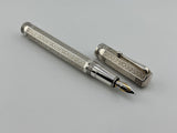 Montegrappa Reminiscence 80th Anniversary (1912 – 1992) Limited Edition Sterling Silver Fountain Pen - Fine 18kt Gold  Nib