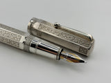Montegrappa Reminiscence 80th Anniversary (1912 – 1992) Limited Edition Sterling Silver Fountain Pen - Fine 18kt Gold  Nib