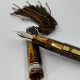 OMAS Princess Paragon Extra Arco Bronze Celluloid Fountain Pen - Extra Fine 18kt Gold Nib