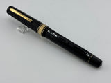 OMAS Black Vegetal Resin Facetted Standard Size Paragon  Rollerball