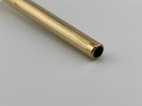 Sheaffer Full-Size Targa Gold-Plated Fluted Fountain Pen - Medium 14kt Gold Nib