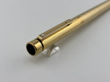 Sheaffer Full-Size Targa Gold-Plated Fluted Fountain Pen - Medium 14kt Gold Nib