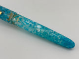 Esterbrook Oversized Estie Sea Glass  Fountain Pen  - Broad Gold-Plated  Nib