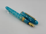 Esterbrook Oversized Estie Sea Glass  Fountain Pen  - Broad Gold-Plated  Nib