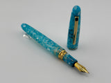 Esterbrook Oversized Estie Sea Glass  Fountain Pen  - Broad Gold-Plated  Nib
