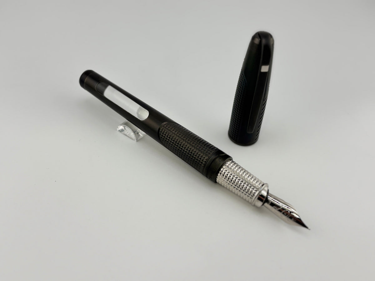 S.T. Dupont James Bond 007 PVD Gunmetal Finish  Limited Edition Fountain Pen - Fine 18kt Gold Nib