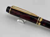 Waterman Man 200 Rhapsody Burgundy Marble Fountain Pen  - Broad/Stub 18kt Gold Nib