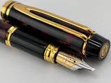 Waterman Man 200 Rhapsody Burgundy Marble Fountain Pen  - Broad/Stub 18kt Gold Nib
