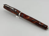 Visconti Divina Desert Springs Largest Size Celluloid Spiral Fountain Pen - Flexible Broad 23K Palladium Nib