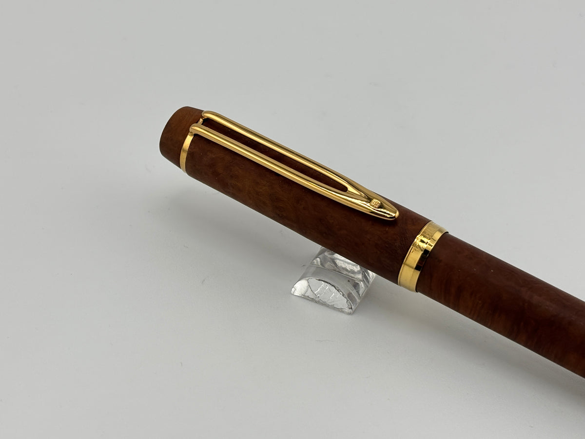 Waterman Le Man 100 Briarwood Fontainbleu Fountain Pen - Medium 18kt Gold Nib