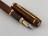 Waterman Le Man 100 Briarwood Fontainbleu Fountain Pen - Medium 18kt Gold Nib