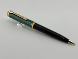 Pelikan K800 Ballpoint Pen - Black Barrel/Green Striped Cap